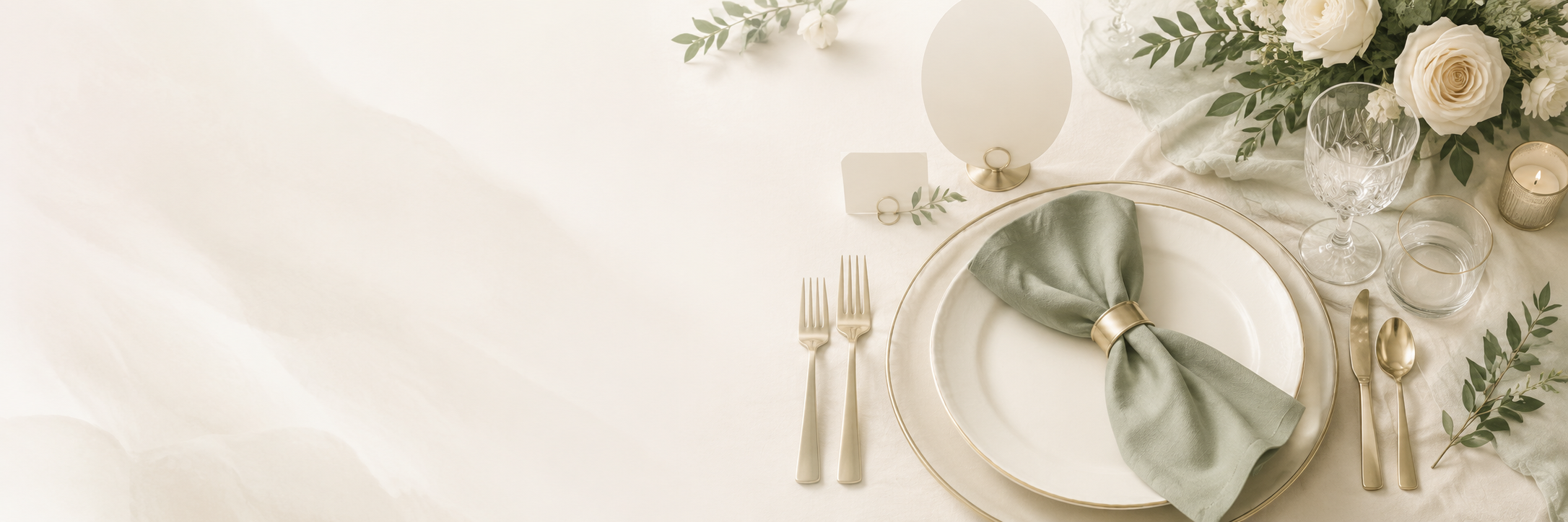 A visual wedding seating plan with arranged tables
